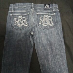 Rock & Republic Size 28 "Kasandra" Flare Leg Jeans